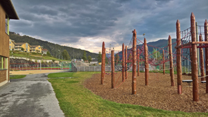 Playground for children and youngsters