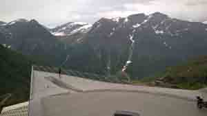 Der Aussichtspunkt 'Utsikten' vom Bergpass Gaularfjellet